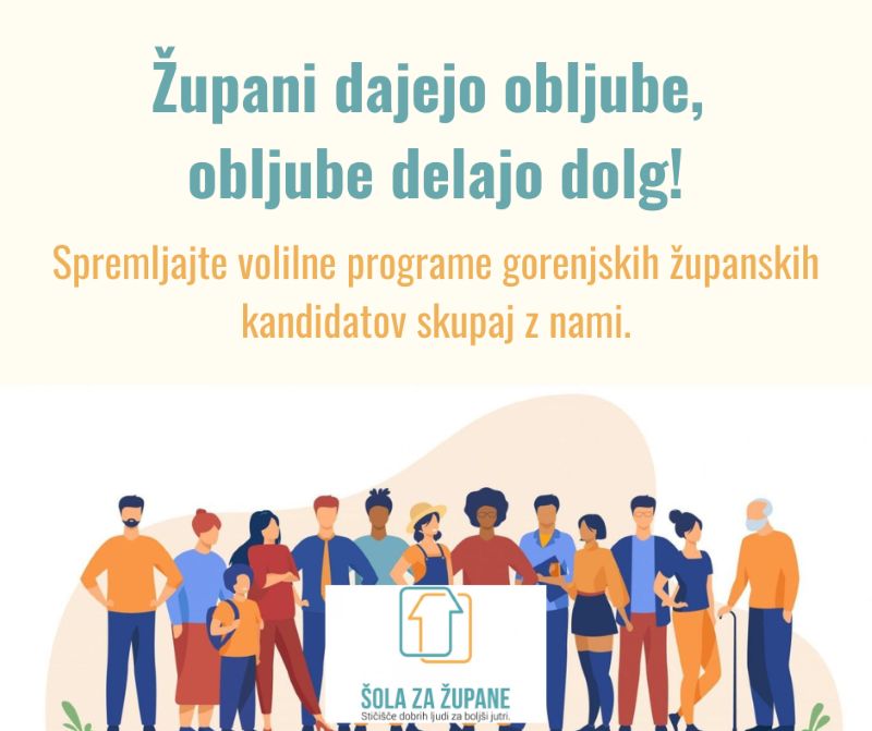 Spremljajte programe gorenjskih županskih kandidatov_k skupaj z nami